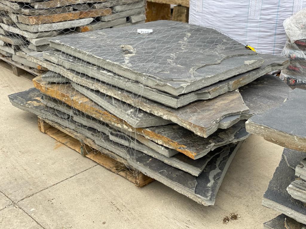 Oklahoma Blue Flagstone Slabs